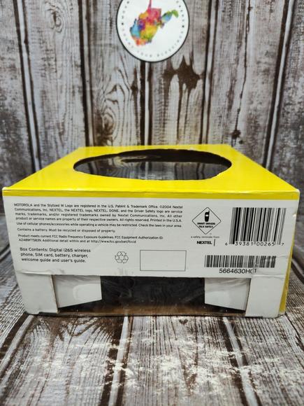 Nextel Motorola i265 Go Getter Cell Phone Blue Gray Charger Original Box *READ* - Picture 7 of 7